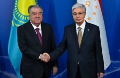 Тоқаев пен Рахмон Қазақстан-Тәжікстан қатынастарын дамыту мәселелерін талқылады
