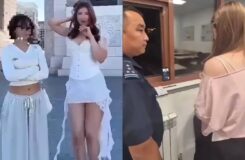 Иностранка устроила скандал у Триумфальной арки в Астане и получила штраф