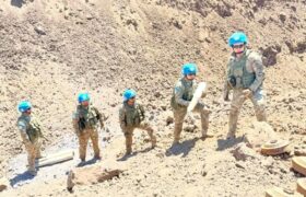 Казахстанские сапёры уничтожили более 2 тысяч боеприпасов на Голанских высотах