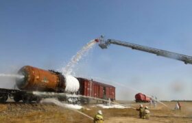 Учения по ликвидации ЧС на железной дороге прошли в Жамбылской области