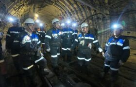 Посещение главы МЧС шахты имени Костенко в Карагандинской области
