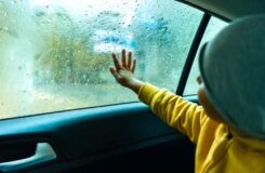 В Кокшетау водитель выпустил ребёнка из машины у школы