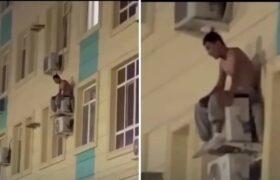 Мужчина на кондиционере в Атырау: детали происшествия