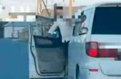 Водитель Toyota Alphard наказан за опасное поведение пассажира в Туркестанской области