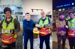 Велотурист из Санкт-Петербурга получил помощь от казахстанских полицейских