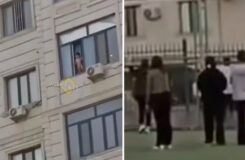 Школьники в Казахстане предотвратили падение ребёнка с шестого этажа