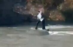 Спасение подростка из озера в Жамбылской области