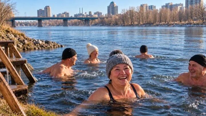 «Моржи» на пенсии: как 67-летняя жительница Шымкента увлеклась закаливанием